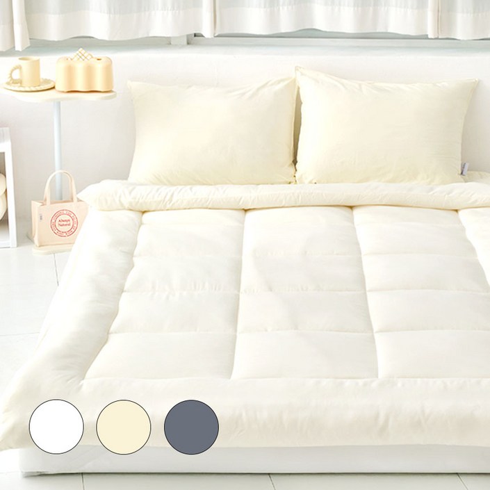 호텔 침구 차렵 이불 세트 침대패드 순면 베개커버 2P 사계절 항균 숙면 구름 이불 슈퍼 싱글 퀸 킹