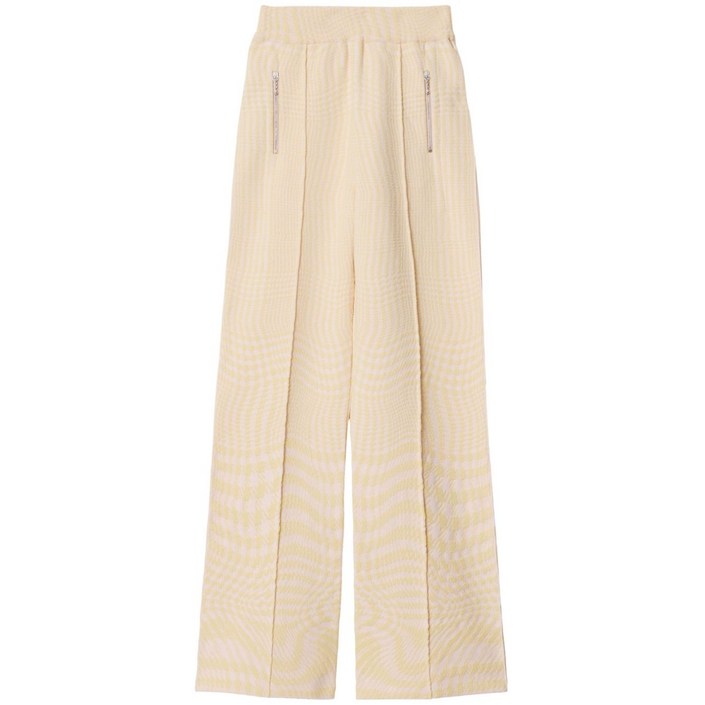 버버리 하운즈투스 자카드 팬츠