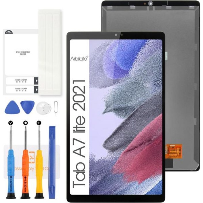 아이패드 부품수리키트 삼성 갤럭시탭 A7 Lite 2021 화면교체 T220 태블릿 LCD 화면 SMT225 SMT220 SMT225N 터치 디스플레이 디지타이저 어셈블리 수리