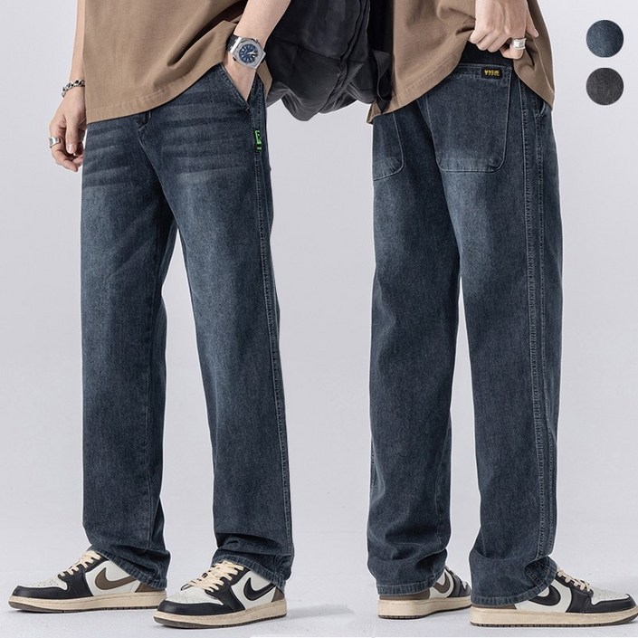 wassup 남자 청바지 일자핏 남성 청바지 스판 남자 바지 슬랙스바지
