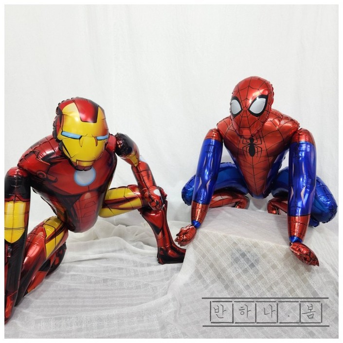 [반하나봄] 히어로 스파이더맨 아이언맨 대형 호일 풍선 산리오 풍선 생일 파티 풍선