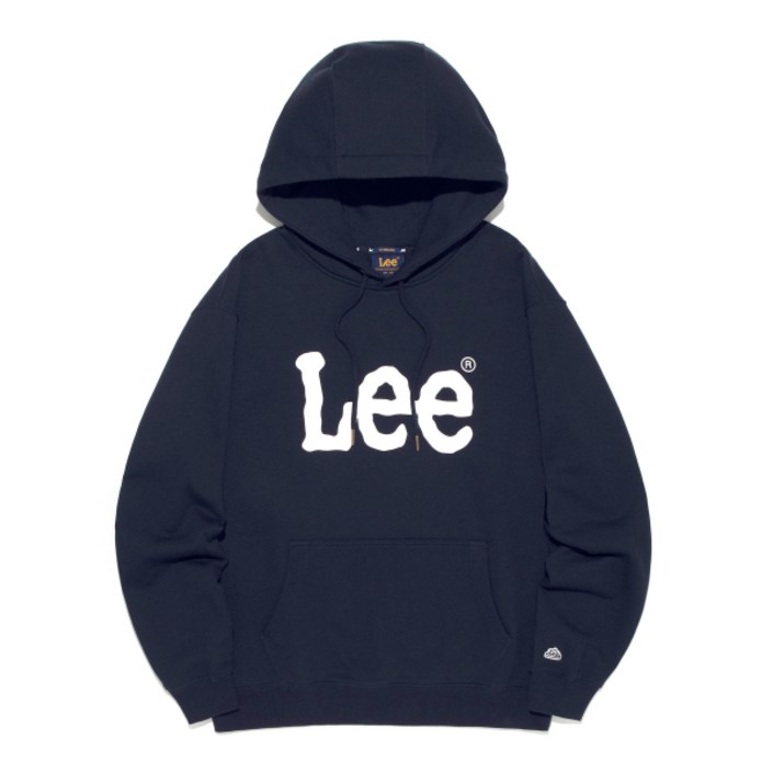 리 LEE 빅 트위치 로고 후드 티셔츠 네이비 LE2501HD01NA 728365