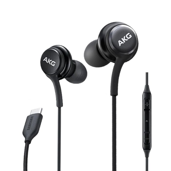 [홈방구] 삼성 C타입 AKG 정품 유선이어폰 갤럭시 스마트폰 S20 S21 S22 S23 S24 Z플립 전기종 노트10 노트20, 홈방구 C타입 블랙