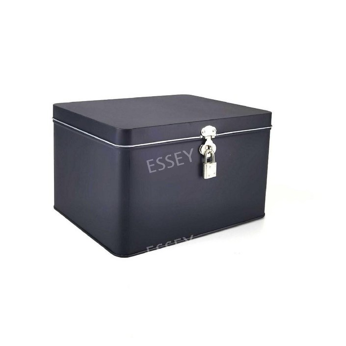 대형 틴케이스 티백 수납 사각 손잡이 정리