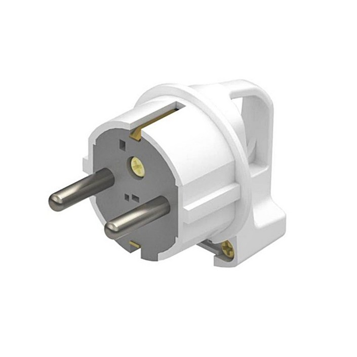 현대일렉트릭 국산 ㄱ자 접지플러그 16A 250V