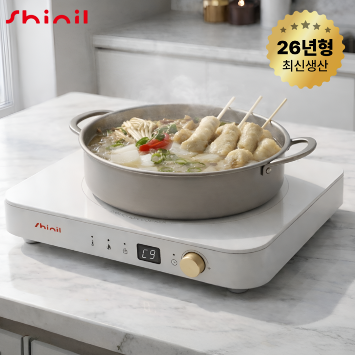 2026년 신제품 신일 프리미엄 1구 인덕션 전기레인지 SHLM2000WT, 일반형, SHLM2000WT