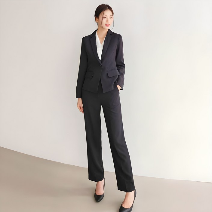 여성 바지 정장 세트 여자 셋업 투피스 기본 베이직 유니폼 가성비