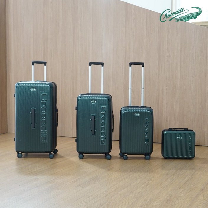 크로커다일 캐리어 9종 캐리어4종파우치3종커버2종 그린 세트