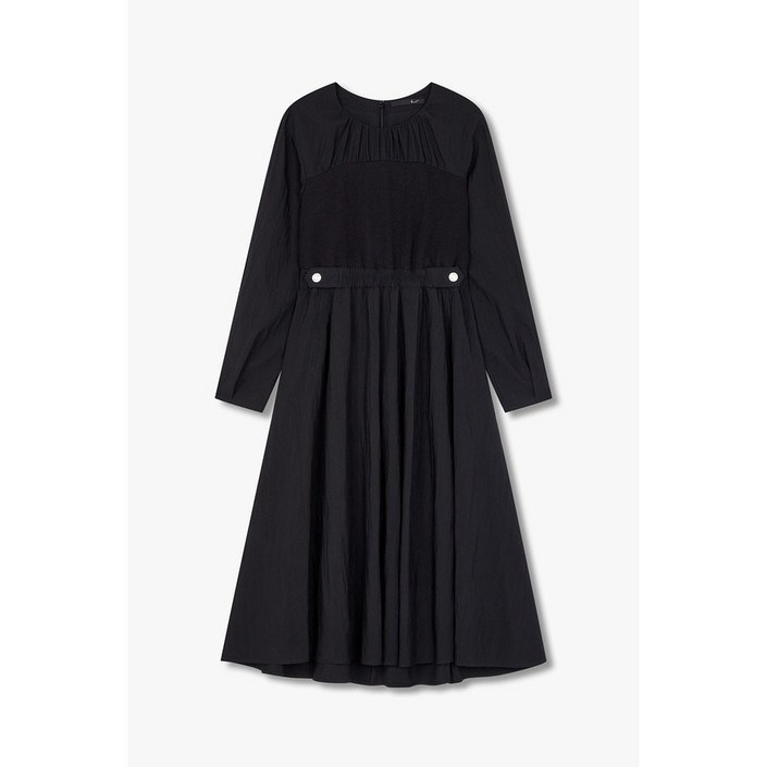 GCUT 니트 믹스 라운드넥 롱 원피스 7255137102199