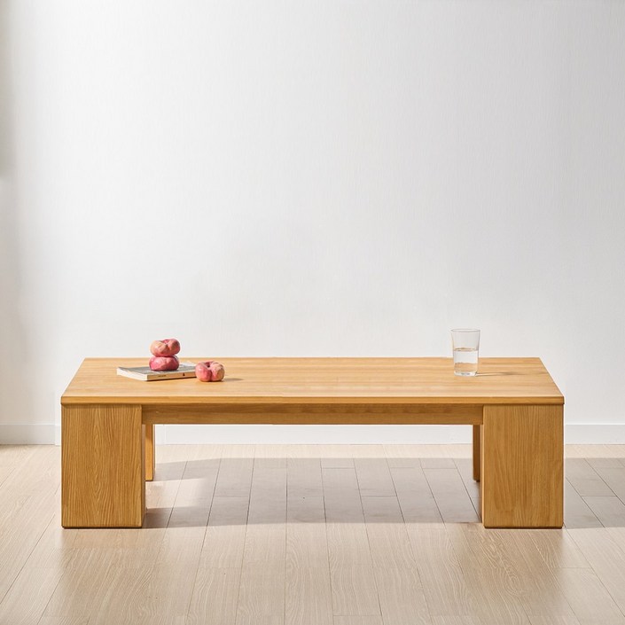 우디크 낮은 원목 거실 좌식 테이블 소파 쇼파 사각 밥상 소파 좌탁 800