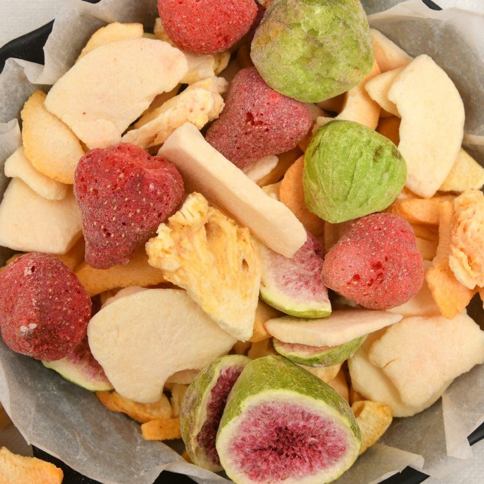 딸기 파인애플 복숭아 무화과 사과 동결건조 과일칩