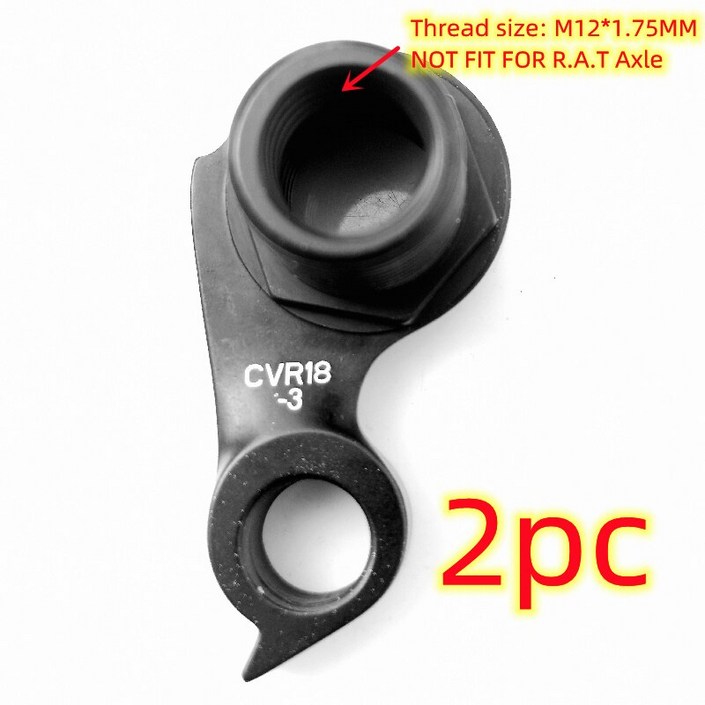 Cervelo Cvr183 DrhWmn112 디스크로드 프레임 C3 C5 R3 R5 디스크 M12X1.75Mm 스루 액슬 드롭 아웃 용 2Pcs 자전거 뒷 변속기 걸이