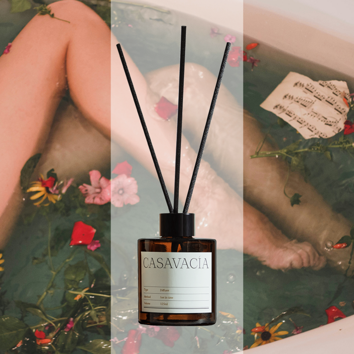 카사바시아 옷방 침실 디퓨저 방향제, 1개, 125ml, 코코 마드모아젤