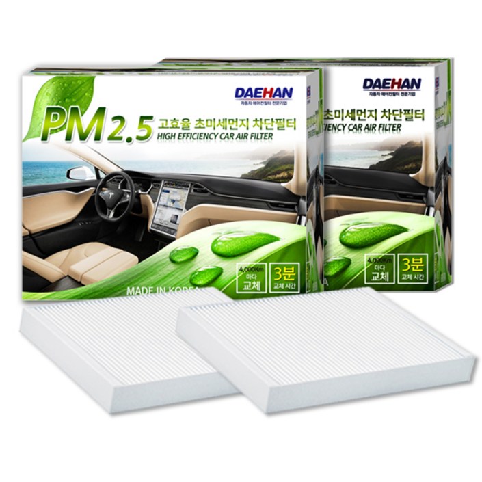 대한 PM2.5 초미세먼지 필터, 1개, 르노삼성 P116 SM6
