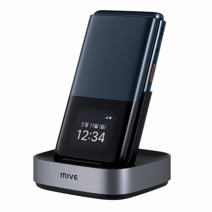 ALT MIVE 마이브 스타일폴더2 AT-M140 미개봉 새상품 알뜰폰 스마트폴더폰 학생폰 효도폰+크래들 모두증정, 폴더2미개봉블랙,M140(크래들+웰디패키지), 32GB