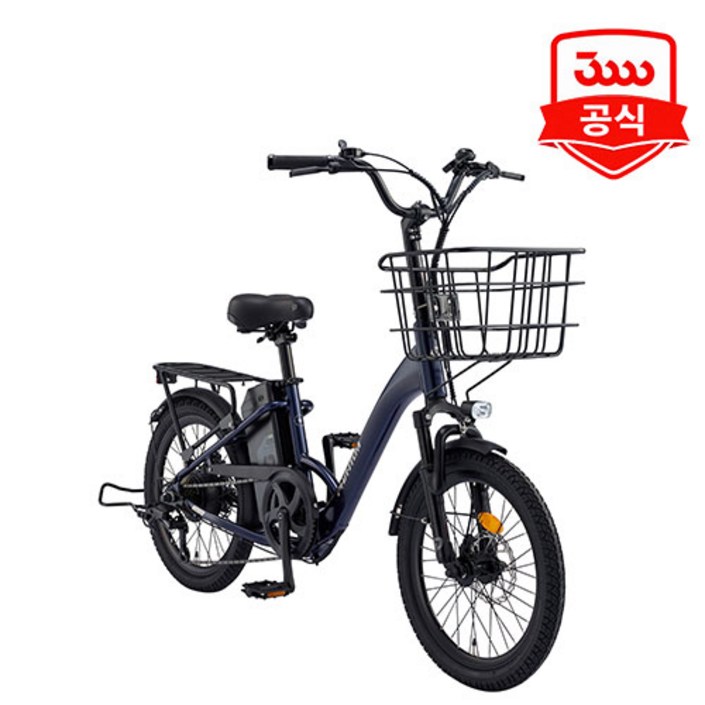 2026년 NEW 전기자전거 삼천리 팬텀 데이지 20 PAS 전용 10.4Ah, 완조립 블루 블랙, 알루미늄
