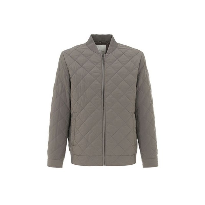 BY파크랜드 베이지 스타디움에리 다이아 퀼팅 패딩 점퍼AA2JJ310