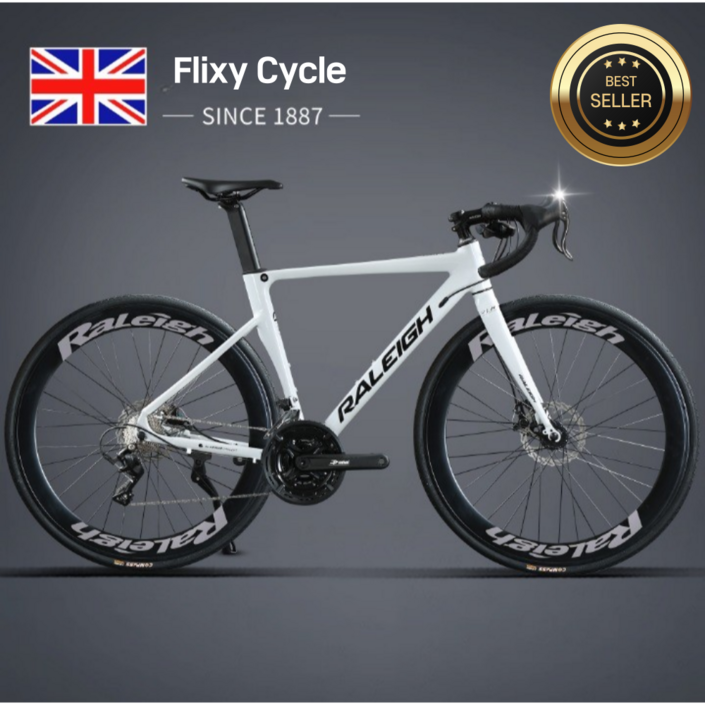 FLIXY 경량 고급형 픽시자전거 학생 성인 알루미늄 프레임 픽시 자전거, 1개, 167cm, 18단+ 화이트