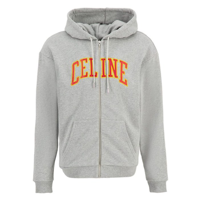 셀린느 코튼 플리스 후드 집업