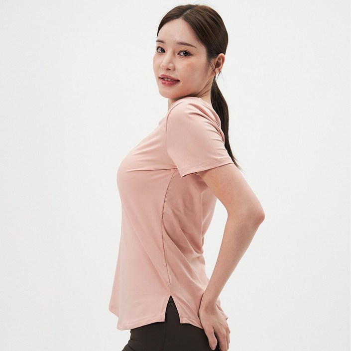 펌핑 여자 기능성 숏슬리브 반팔 쿨 티셔츠 운동 등산 국내생산