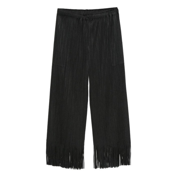 플리츠플리즈이세이미야케 플리츠 프린지 팬츠