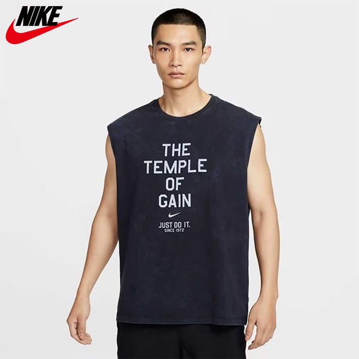 나이키 민소매 티셔츠 비치웨어 남성 운동 헬스 탑 (AI선정)