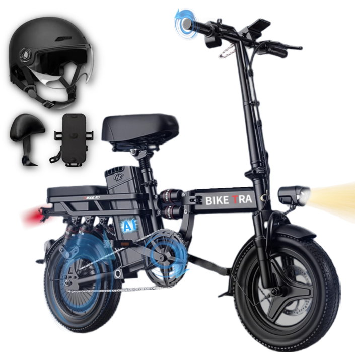 바이크TRA 안전하고 오래타는 전기 자전거 미니벨로 언덕길 전동 바이크 배달 대행