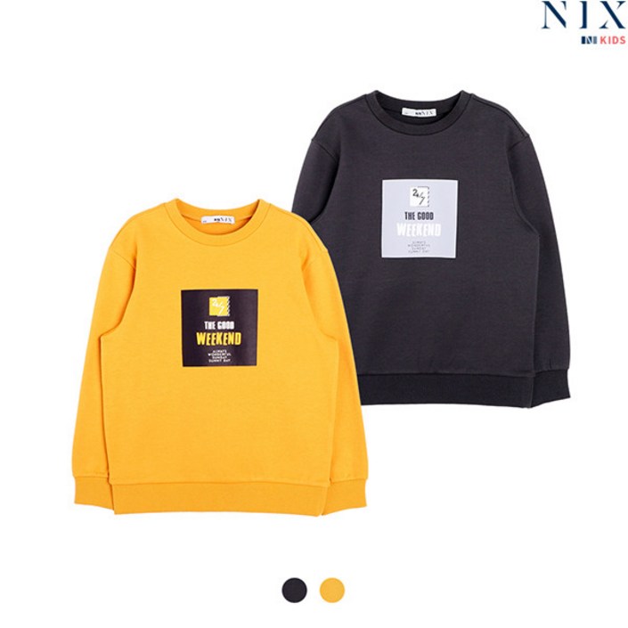 닉스키즈 닉스키즈  남아 특양면 박스 그래픽 맨투맨FKOSCTM873P