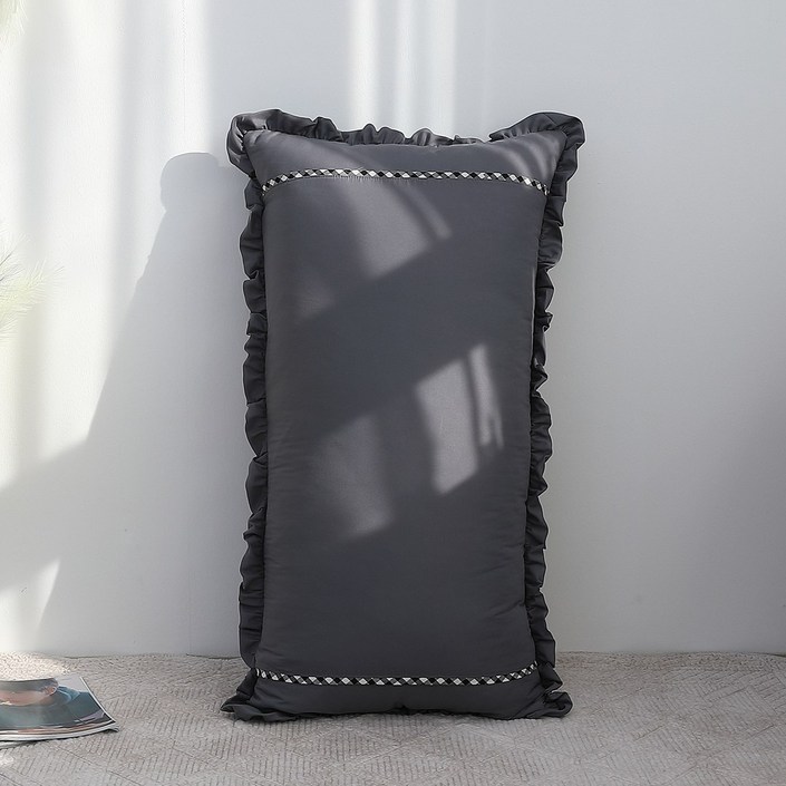 퓨어이즈룸 클래식 피그먼트 대형 등쿠션 허리쿠션 110x60 커버만/솜포함 택1, 클래식차콜