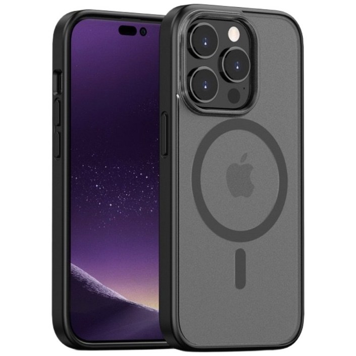 HEZO헤조 맥세이프 반투명 지문방지 매트벨벳 휴대폰 케이스