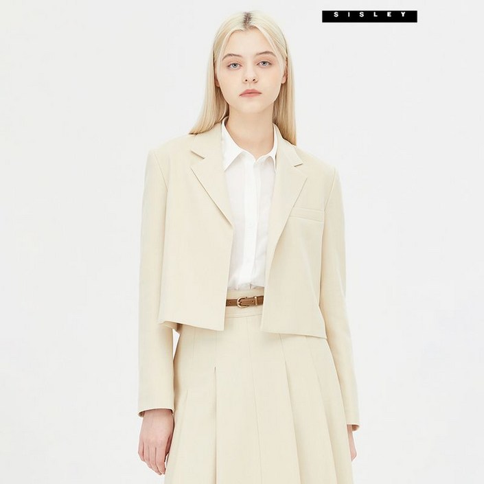 시슬리 넥서스 테일러드 크롭 자켓 SAJK09411