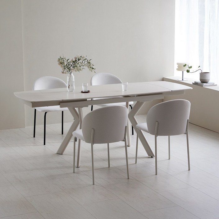 아리아 확장형식탁 포세린 세라믹 식탁테이블 1400 2000 거실 모던 식탁