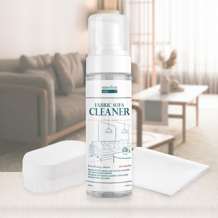 나노클린화이트 페브릭소파클리너 어플리케이터 패키지 얼룩제거 청소세탁 클리닝 얼룩제거 쇼파 카페트 카시트, 1개