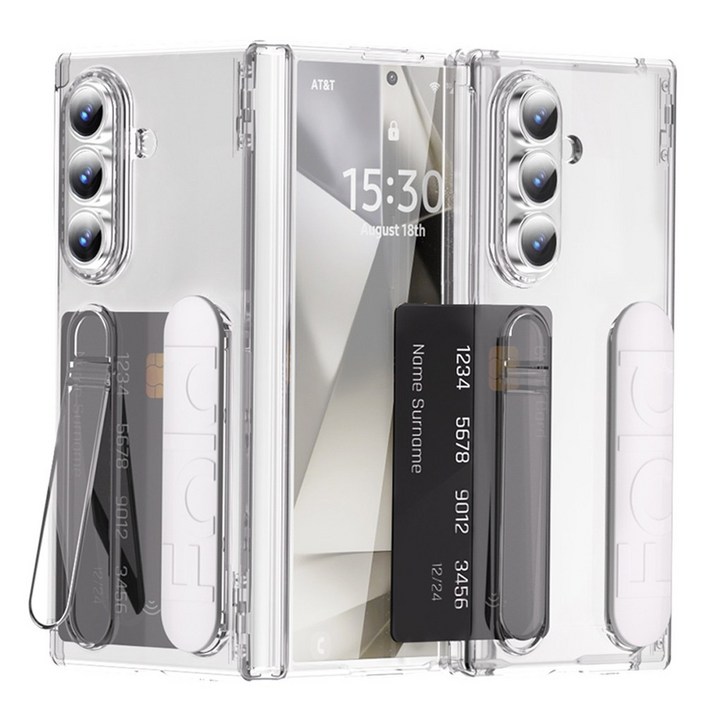 Elvo 갤럭시폴드7 힌지보호 사이드 카드수납 핸드스트랩 풀커버 케이스