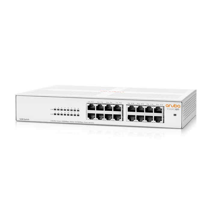 HPE 공식인증점 에이치피이 아루바 Instant On 1430 16G R8R47A 스위치허브, 선택없음, 1개 HPE 공식인증점 에이치피이 아루바 Instant On 1430 16G R8R47A 스위치허브, 선택없음, 1개