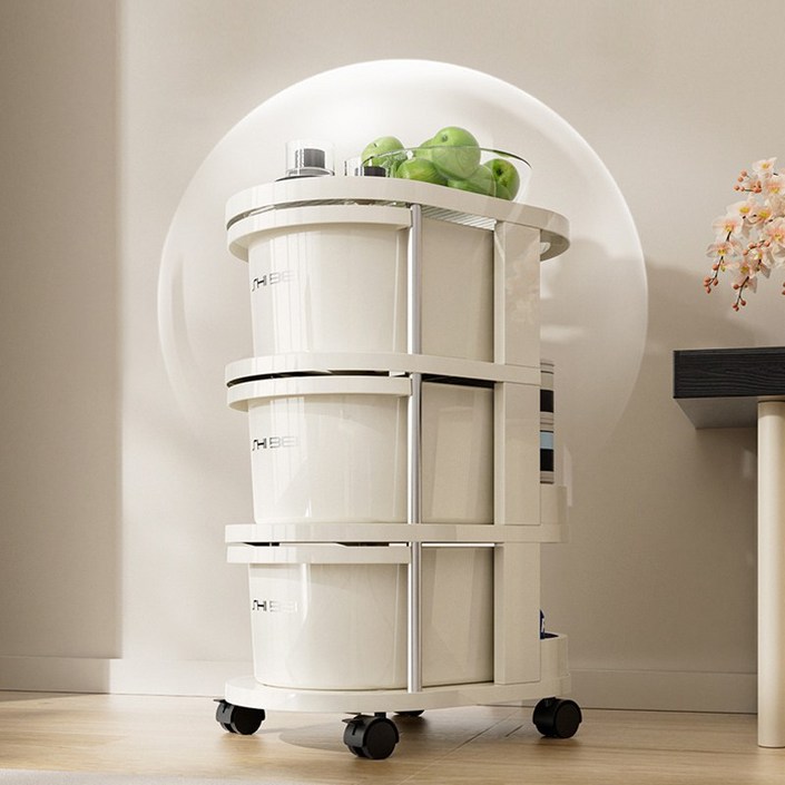 FONOW 틈새수납장 이동식 수납 카트  주방 침실 욕실 다용도수납트롤리