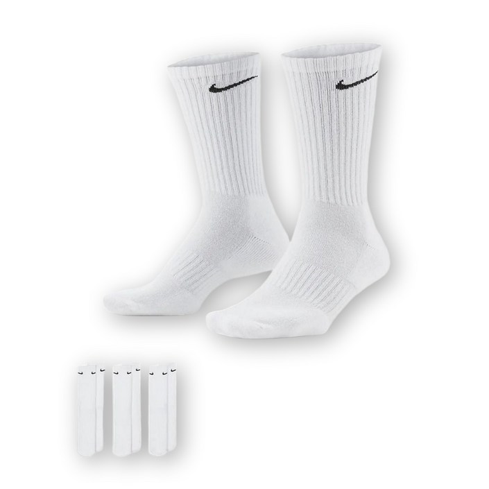 무료반품나이키 에브리데이 쿠션 트레이닝 크루 장목 양말 3켤레 1세트