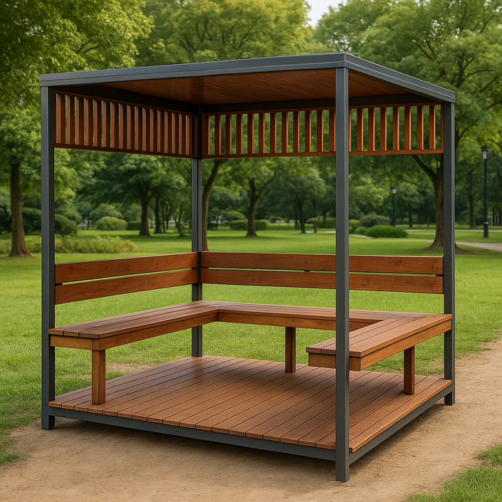 프리미엄 7인용 퍼걸러 고급형 야외 2740x1500