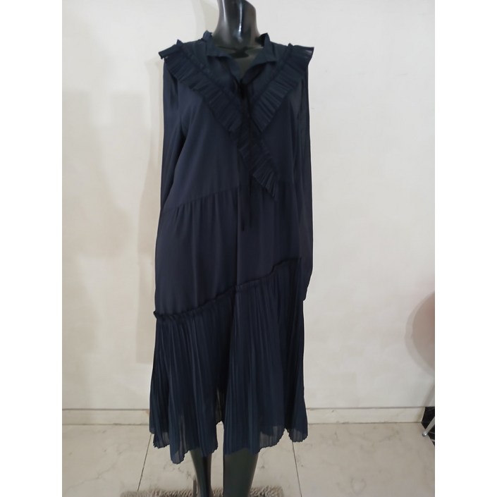 중고 020 SJSJ 플리츠매치 롱원피스 66 NB11392