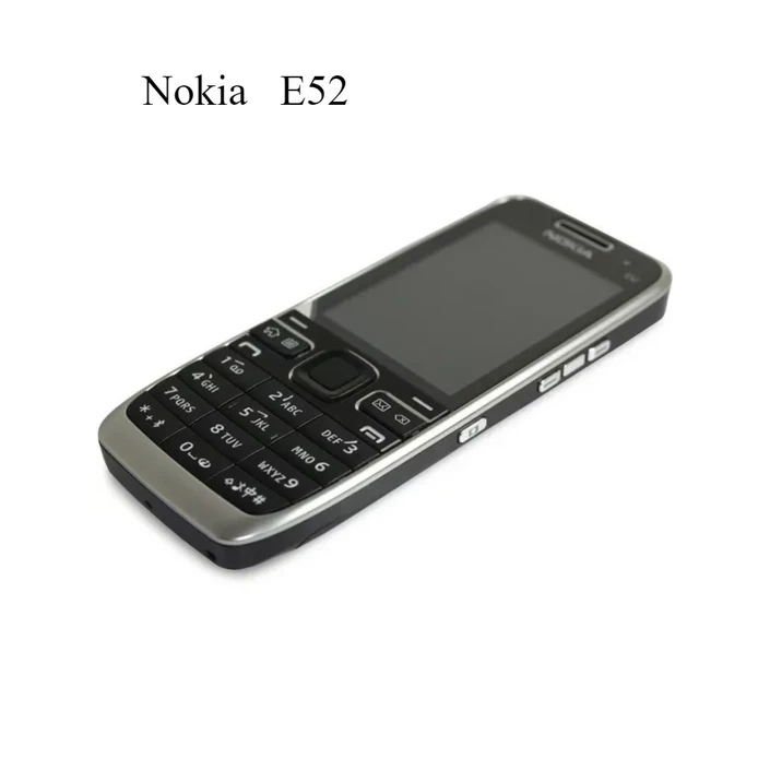 노키아 E52 3G 초슬림 직선형 키폰은 매우 강력한 대기 시간을 자랑합니다