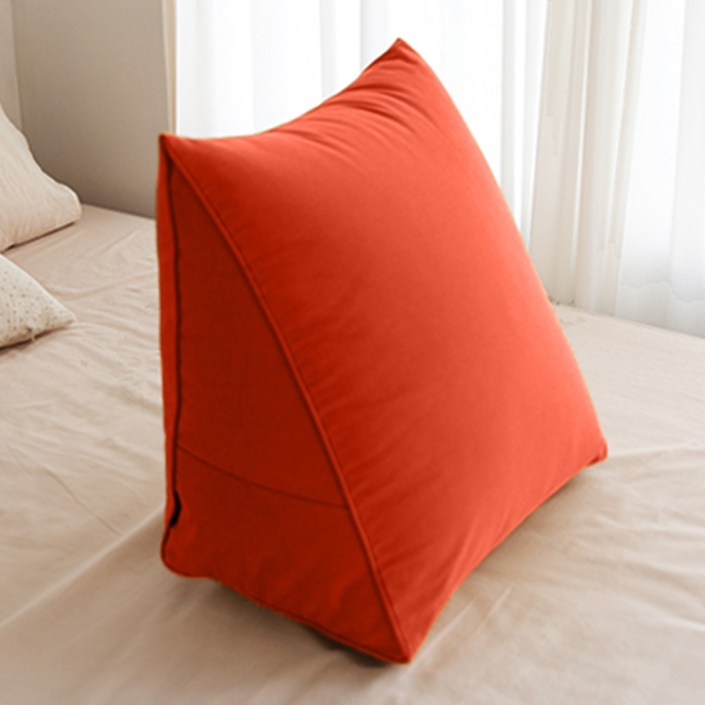 쿠션이야기 오래가는 삼각 등쿠션, 오렌지