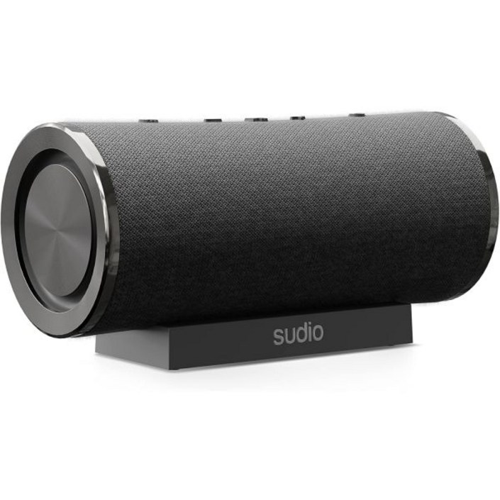 블루투스 스피커 캠핑 무선 휴대용 수디오 펨티오 IPX6 방수 듀얼 플레이 마이크 포함 14시간 재생 시간 안드로이드 및 iOS용블랙