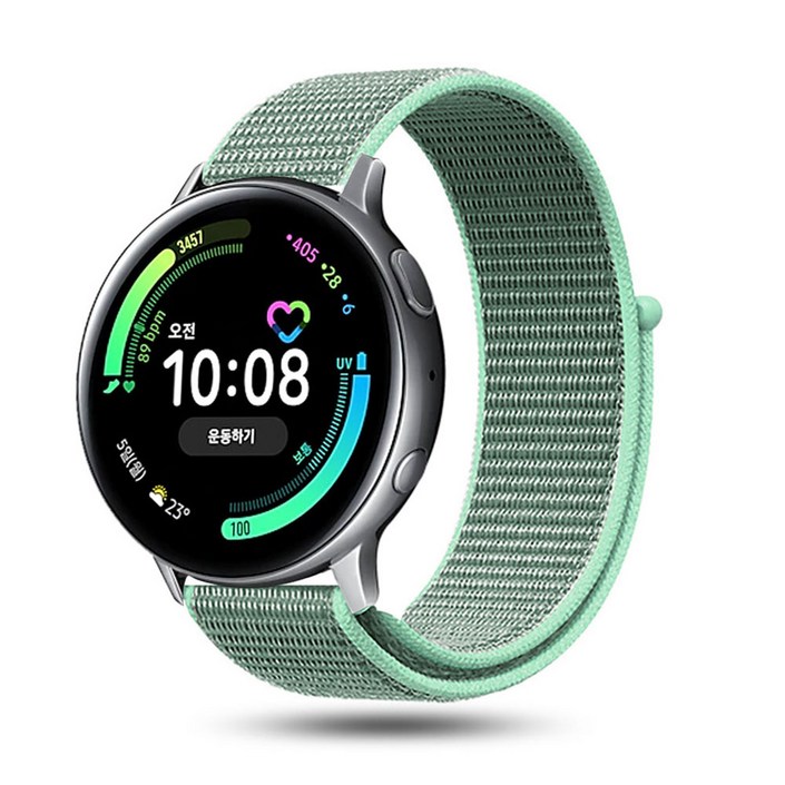 스페이스쉴드 갤럭시워치 액티브2 1 44mm 40mm 호환 나일론 모노 밴드 스트랩 44color 31