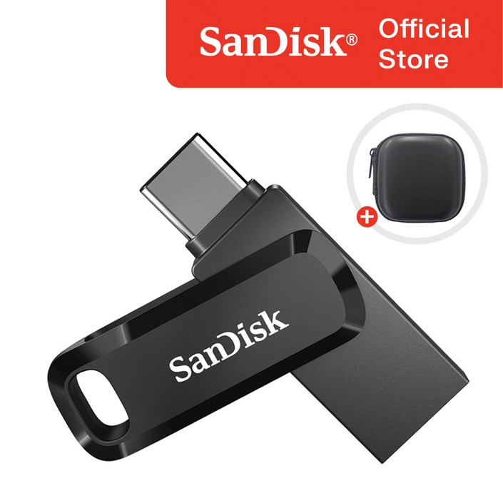 샌디스크 울트라 듀얼 고 C타입 USB 3.1 SDDDC3G46 블랙 USB 보관 케이스