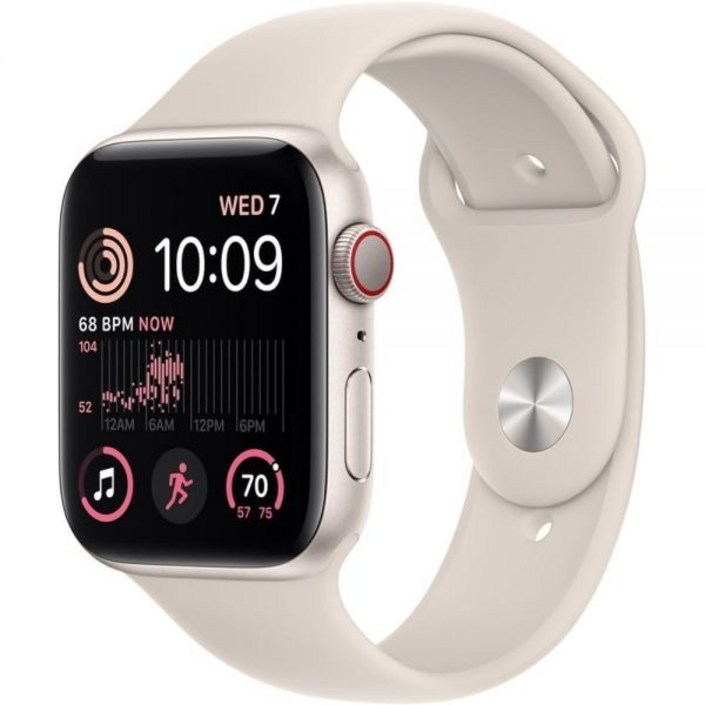 Apple Watch SE2세대GPS 셀룰러 40mm  스타라이트 스포츠 밴드가 있는 스타라이트 알루미늄 케이스 SM갱신