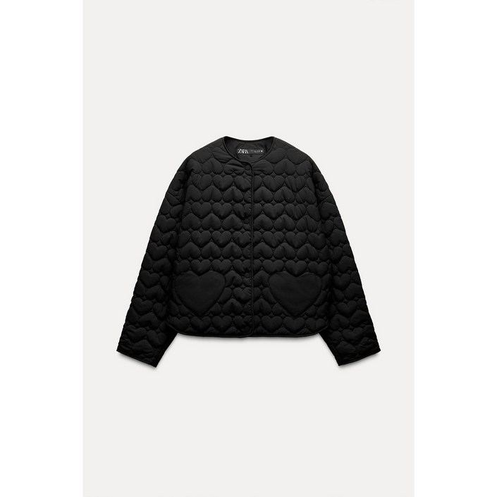 여성 봄점퍼 ZARA 자라 하트 패딩 점퍼 3046/830 3046830