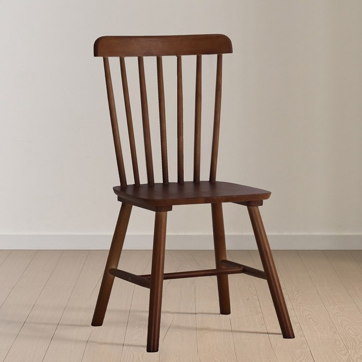 하프 체어 식탁 카페 고무나무 원목 인테리어의자