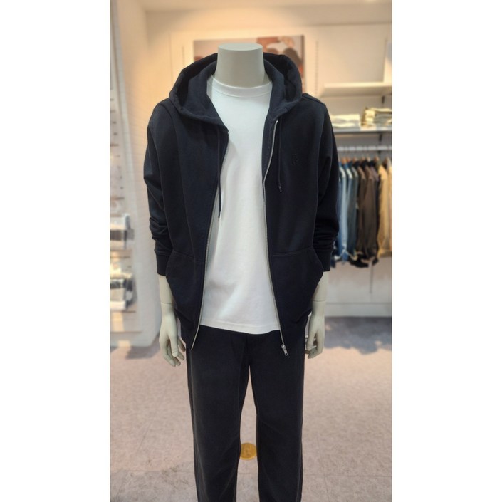 지오다노 2025 가을 NEW 남자 그래픽 자수 후드집업 025519 2칼라