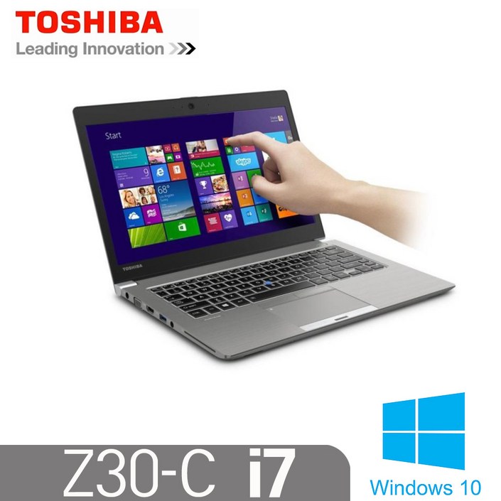도시바 Z30C 노트북 인텔 6세대 i76600 8G SSD256G 윈10 13.3인치 터치북 도시바 Z30C 노트북 인텔 6세대 i76600 8G SSD256G 윈10 13.3인치 터치북