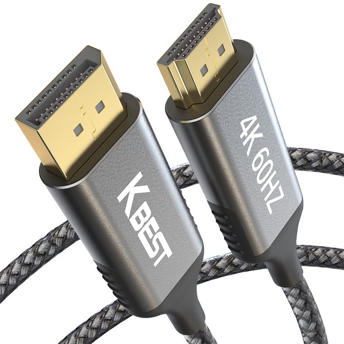 Premium DP to HDMI 케이블 4K 60HZ, 단일상품